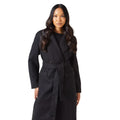Black - Side - Principles Womens-Ladies Maxi Double Breasted Coat