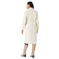 Ivory - Back - Principles Womens-Ladies Maxi Double Breasted Coat