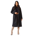 Black - Front - Principles Womens-Ladies Maxi Double Breasted Coat