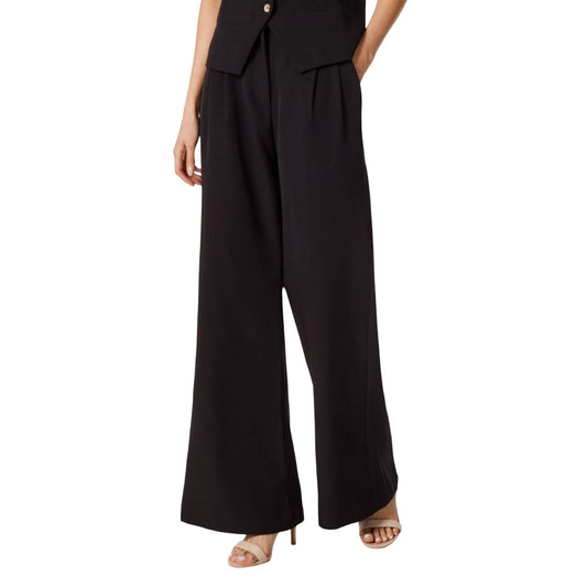 Black - Front - Principles Womens-Ladies High Waist Wide Leg Trousers