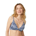 Navy - Front - Mantaray Womens-Ladies Twisted Knot Front Bikini Top