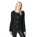 Black - Side - Principles Womens-Ladies Bouclé Longline Jacket