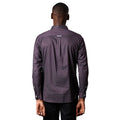 Purple - Back - Maine Mens Geometric Pattern Foulard Long-Sleeved Shirt