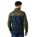 Khaki Green - Back - Maine Mens Two Tone Full Zip Jacket