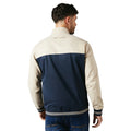 Stone - Back - Maine Mens Two Tone Full Zip Jacket