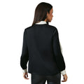 Black - Back - Principles Womens-Ladies Contrast Detail Satin Top