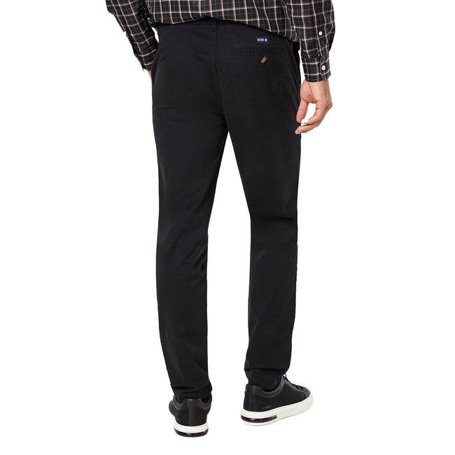 Black - Back - Maine Mens Slim Chinos