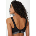 Black - Back - Gorgeous Womens-Ladies Minimiser High Impact Sports Bra