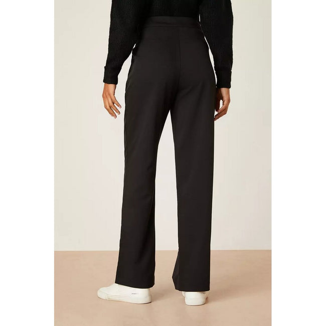 Black - Back - Dorothy Perkins Womens-Ladies Straight Leg Trousers