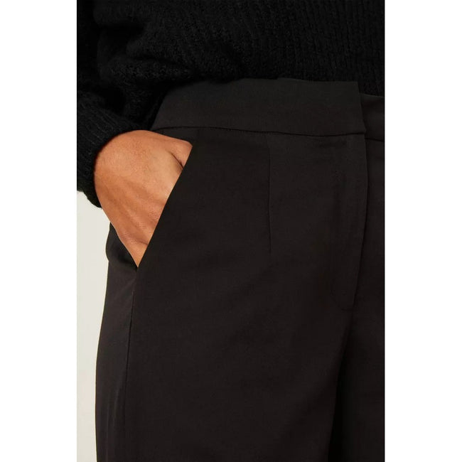 Black - Side - Dorothy Perkins Womens-Ladies Straight Leg Trousers