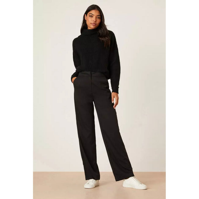 Black - Lifestyle - Dorothy Perkins Womens-Ladies Straight Leg Trousers