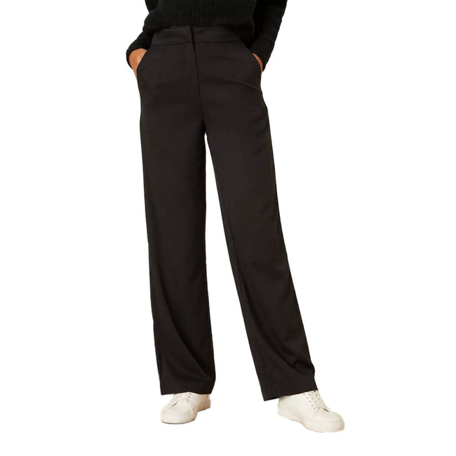 Black - Front - Dorothy Perkins Womens-Ladies Straight Leg Trousers