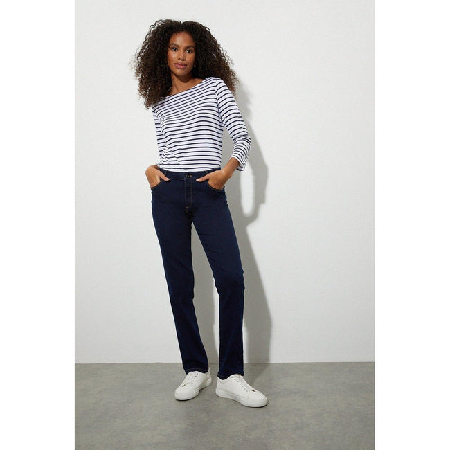 Indigo - Side - Dorothy Perkins Womens-Ladies Ellis Slim Jeans
