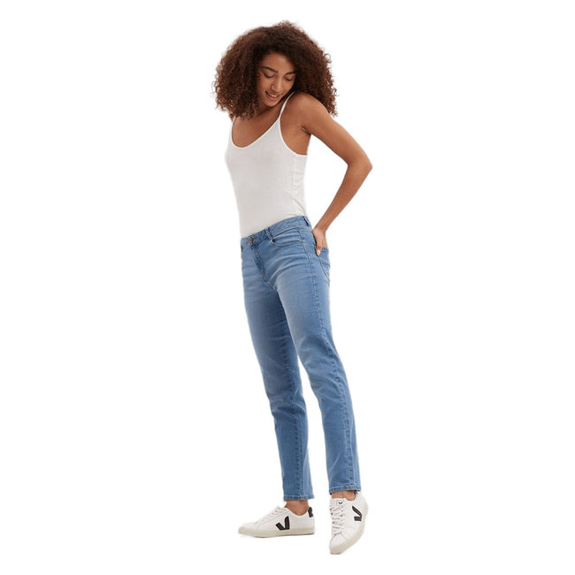 Light Wash - Front - Dorothy Perkins Womens-Ladies Ellis Slim Jeans