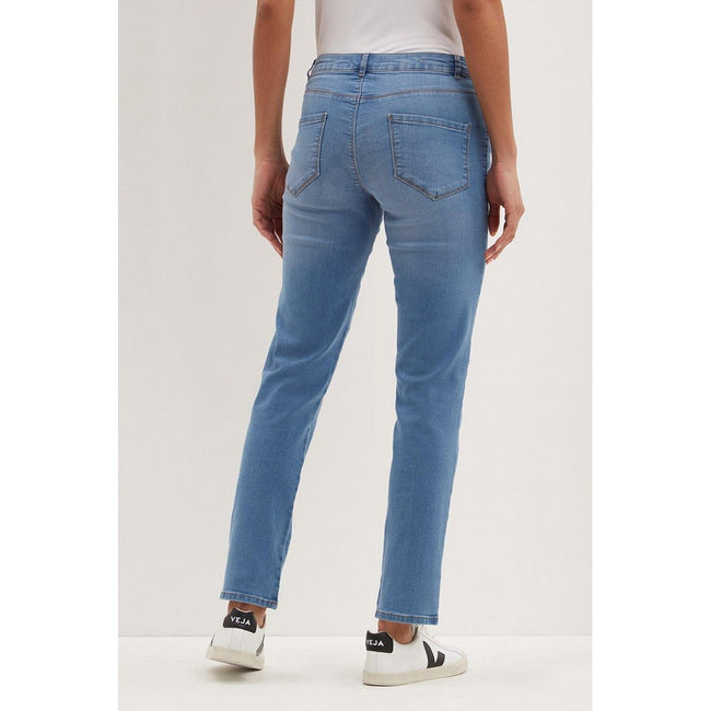 Light Wash - Back - Dorothy Perkins Womens-Ladies Ellis Slim Jeans