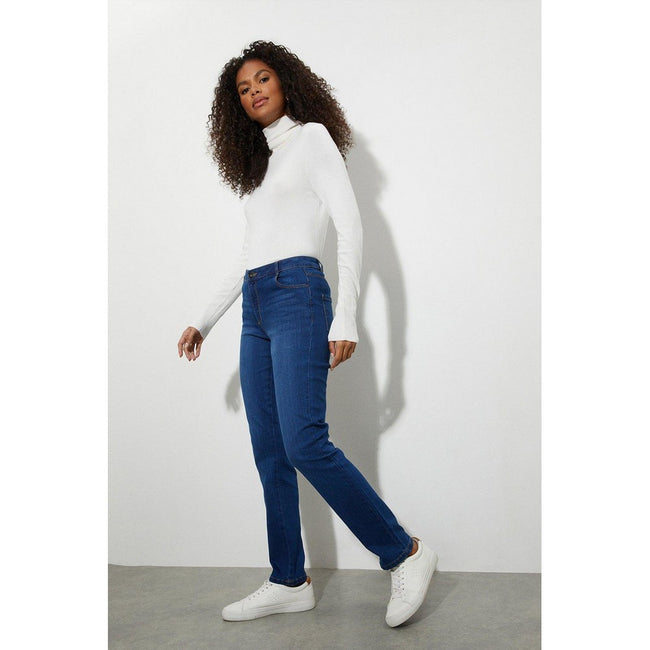 Mid Wash - Lifestyle - Dorothy Perkins Womens-Ladies Ellis Slim Jeans