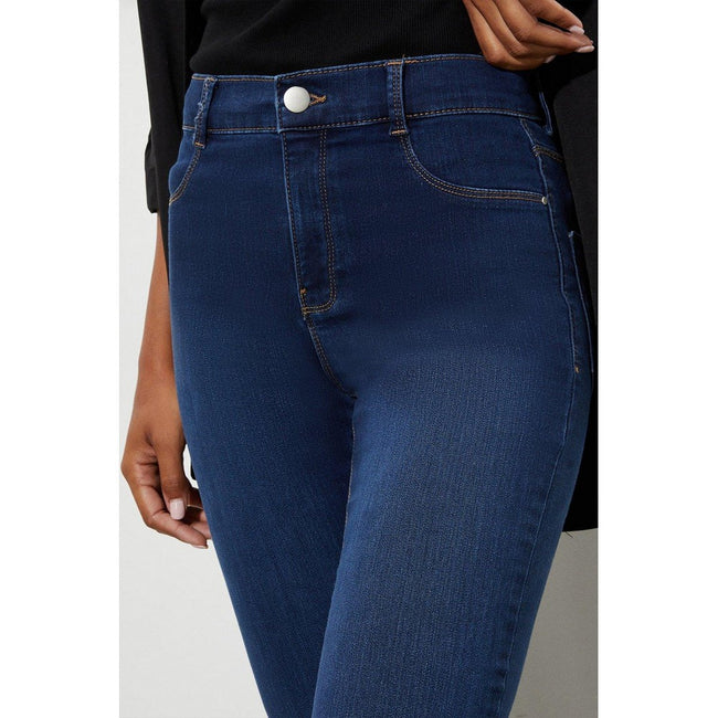 Blue - Side - Dorothy Perkins Womens-Ladies Ellis Slim Jeans
