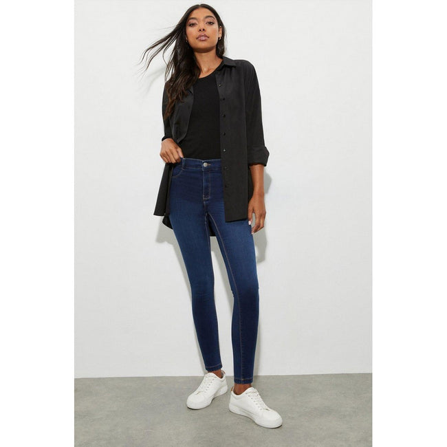 Blue - Lifestyle - Dorothy Perkins Womens-Ladies Ellis Slim Jeans