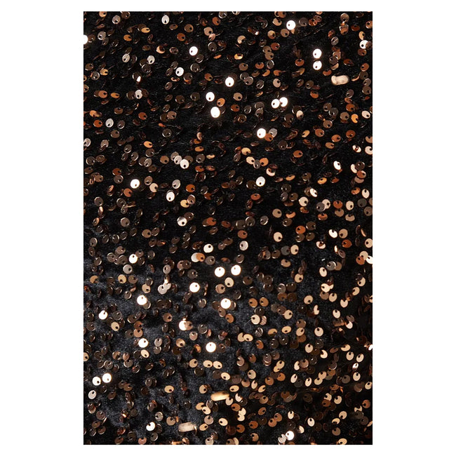 Bronze - Side - Dorothy Perkins Womens-Ladies Sequins Velvet Wrap Petite Midi Dress
