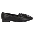 Black - Back - Dorothy Perkins Womens-Ladies Lennie Tassel Wide Loafers