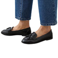 Black - Side - Dorothy Perkins Womens-Ladies Lennie Tassel Wide Loafers