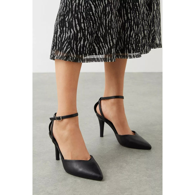 Black - Lifestyle - Dorothy Perkins Womens-Ladies Erin Mid Heel Court Shoes