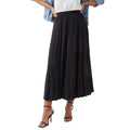 Black - Front - Dorothy Perkins Womens-Ladies Pleated Midi Skirt