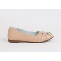 Blush - Back - Good For The Sole Womens-Ladies Layla Woven Leather Pumps