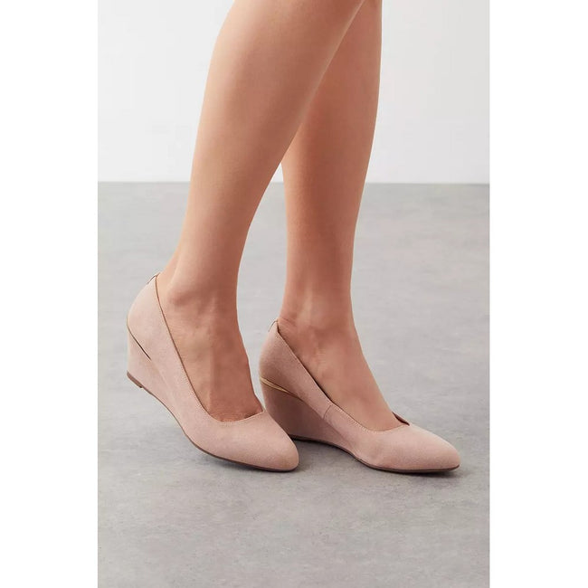 Blush - Lifestyle - Dorothy Perkins Womens-Ladies Duke Round Toe Wedge Court Shoes