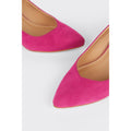 Pink - Back - Good For The Sole Womens-Ladies Emily Extra Wide Court Shoes