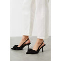 Natural Black - Lifestyle - Dorothy Perkins Womens-Ladies Bessy Bow Sling Back Court Shoes