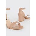 Taupe - Side - Dorothy Perkins Womens-Ladies Sammy Block Heel Court Shoes