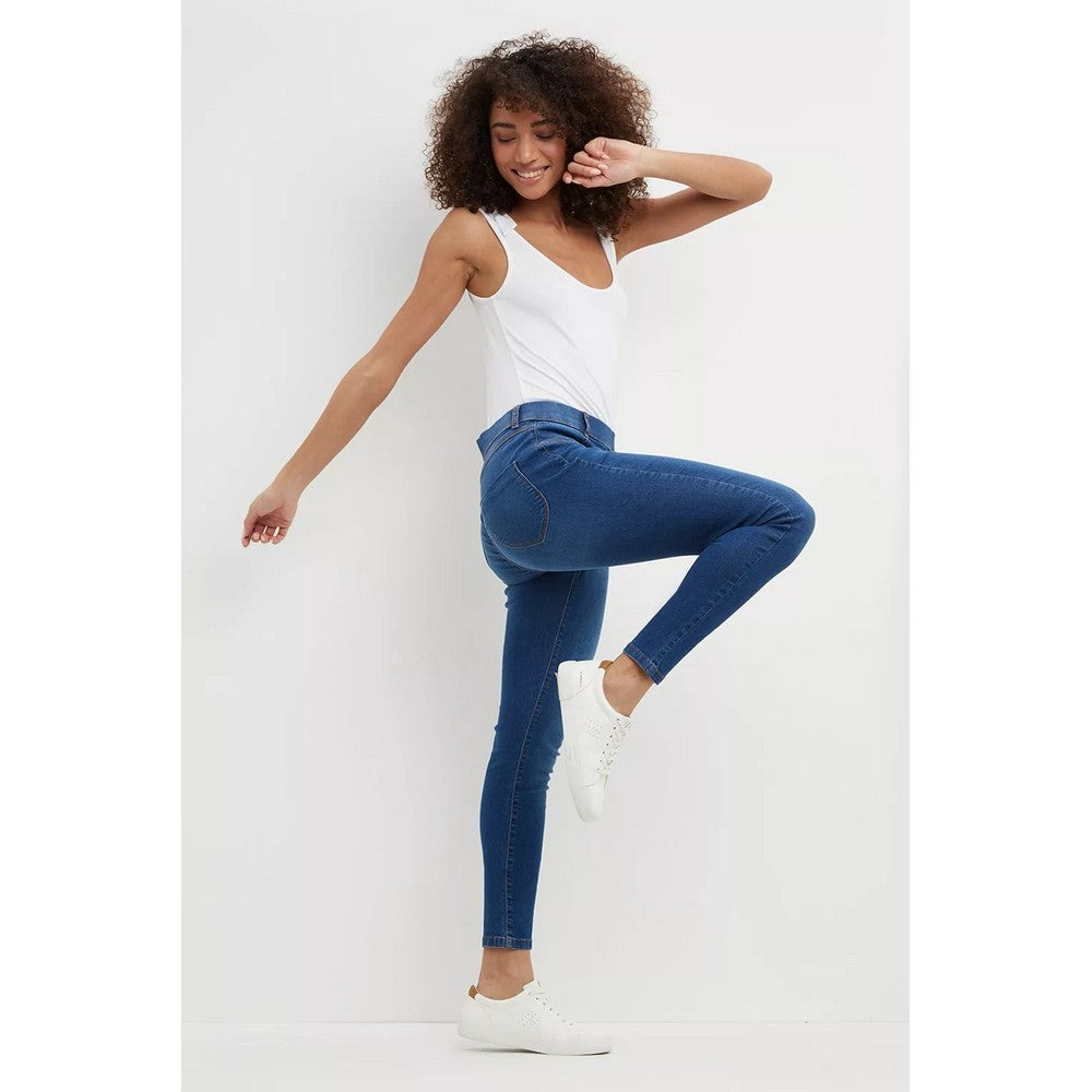Mid Blue - Lifestyle - Dorothy Perkins Womens-Ladies Eden Skinny Jeggings