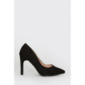 Natural Black - Back - Dorothy Perkins Womens-Ladies Delma Wide Slim Heel Court Shoes
