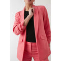 Bright Pink - Side - Dorothy Perkins Womens-Ladies Tall Ruched Blazer