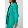 Green - Side - Dorothy Perkins Womens-Ladies Tall Ruched Blazer