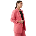Bright Pink - Front - Dorothy Perkins Womens-Ladies Tall Ruched Blazer