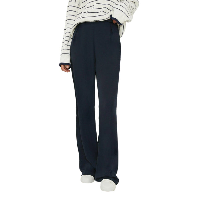 Navy - Front - Dorothy Perkins Womens-Ladies Tall Wide Leg Trousers