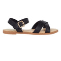 Black - Back - Dorothy Perkins Womens-Ladies Florence Crossover Side Strap Flat Sandals
