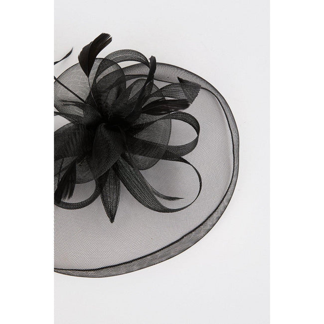 Black - Back - Dorothy Perkins Womens-Ladies Freya Fascinator