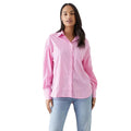 Pink - Front - Dorothy Perkins Womens-Ladies Striped Shirt
