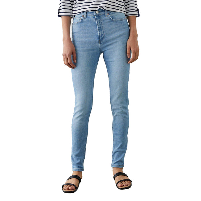 Light Wash - Front - Dorothy Perkins Womens-Ladies Authentic High Waist Skinny Jeans