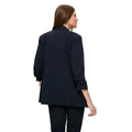 Navy - Back - Dorothy Perkins Womens-Ladies Ruched Tall Blazer