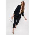 Navy - Lifestyle - Dorothy Perkins Womens-Ladies Ruched Tall Blazer