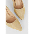 Gold - Side - Dorothy Perkins Womens-Ladies Pointed Court Shoes