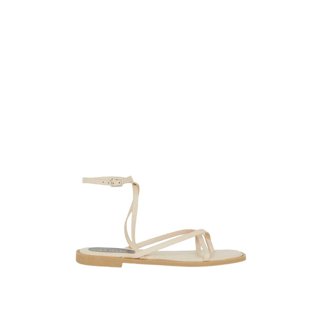Lime - Back - Faith Womens-Ladies Molly Strappy Flat Sandals