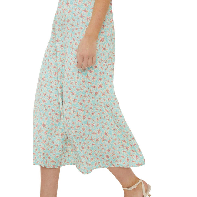Aqua - Lifestyle - Dorothy Perkins Womens-Ladies Ditsy Print Ruffles Petite Midi Dress