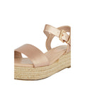 Rose Gold - Side - Dorothy Perkins Womens-Ladies Ria Wide Wedges
