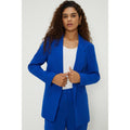 Cobalt - Front - Dorothy Perkins Womens-Ladies Turned Up Cuff Tall Blazer