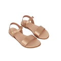 Rose Gold - Front - Dorothy Perkins Womens-Ladies Faye Flat Heel Extra Wide Sandals